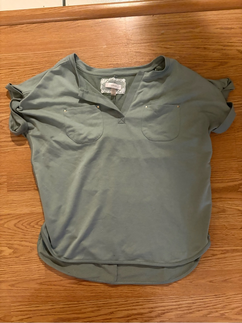 Cupio Sage Green Short Sleeve Tee